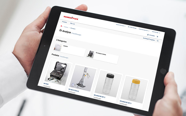Order fluid technology products quickly and easily in the HANSA-FLEX online shop