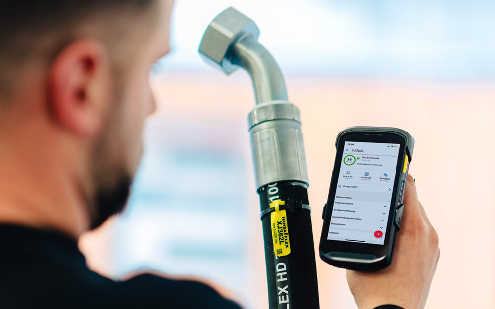 Determine the status of hose lines with the X-CODE Manager app
