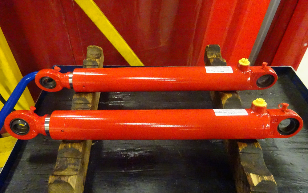 Your hydraulic cylinder in your choice of colours