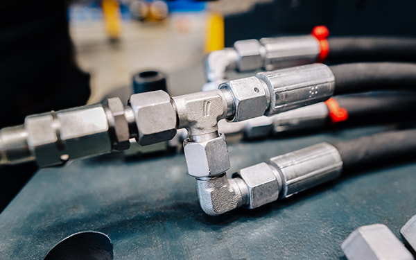 Connected by pipe fittings