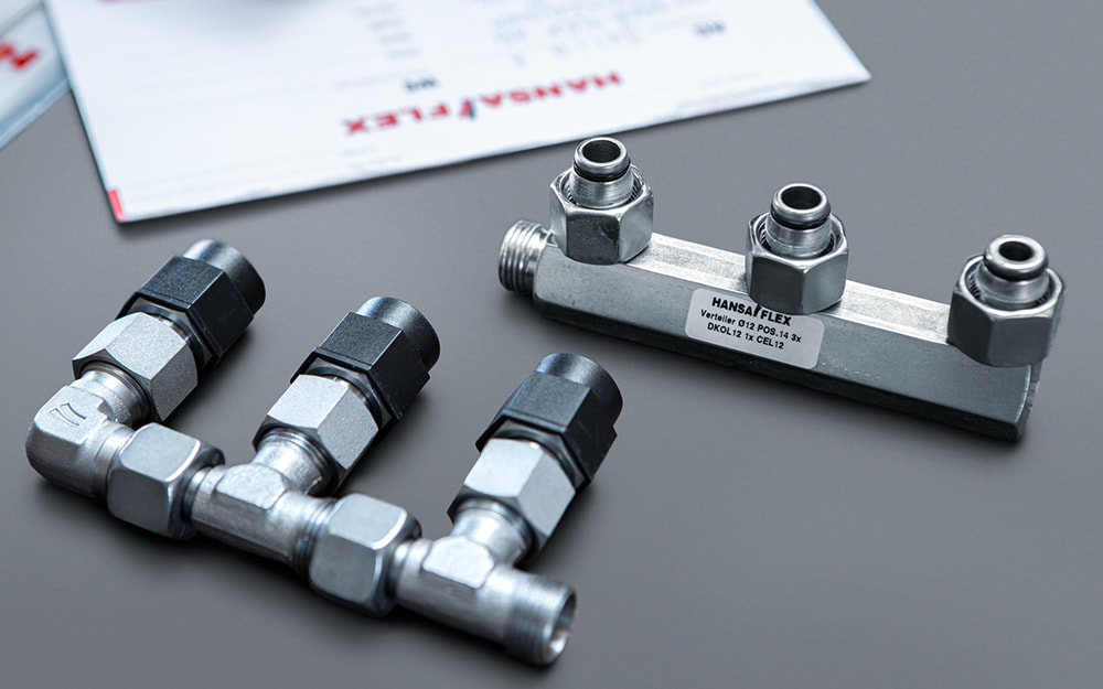 Special fittings instead of towers of screw fittings